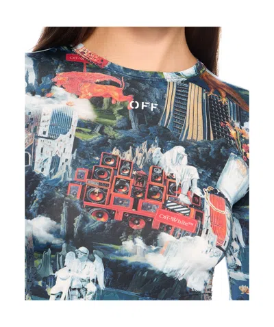 Off-white World Paint Second Skin Crew In Multi