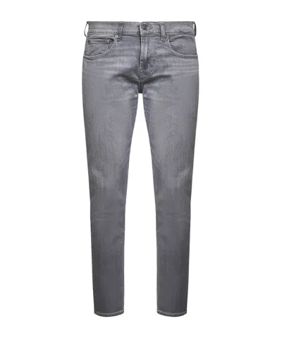 7 For All Mankind Logo Denim Jeans In Gray