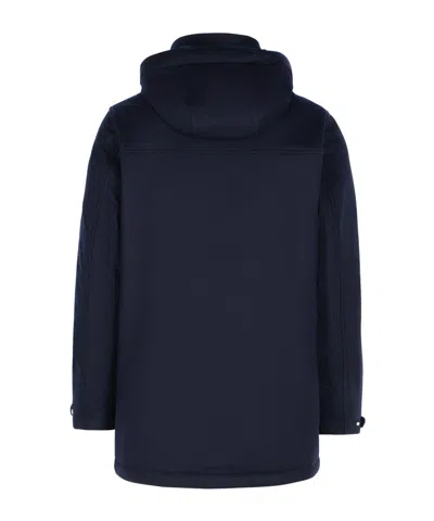 Zegna Long-sleeved Coat In Blue