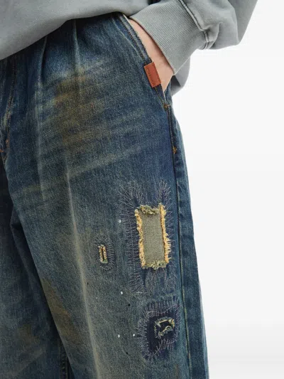 Aftermaths Patchwork Jeans In Blue