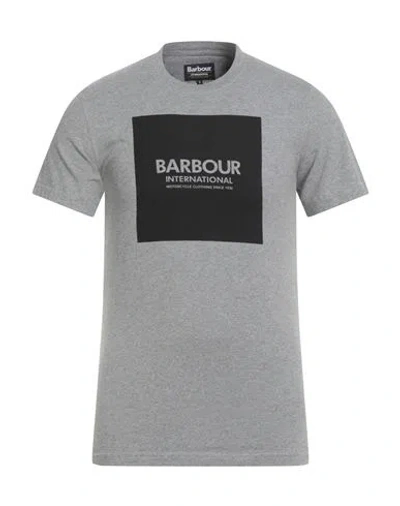 Barbour International Man T-shirt Grey Size S Cotton In Gray