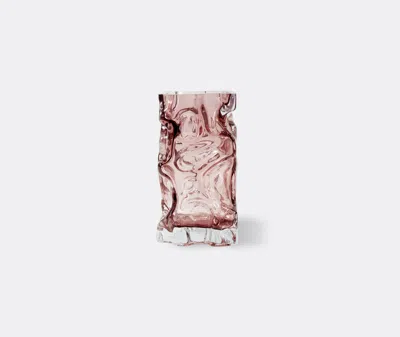 Polspotten Textured Glass Vase In Pink