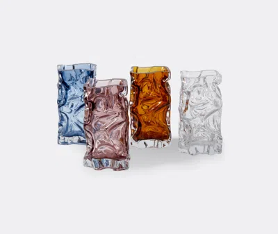 Polspotten Textured Glass Vase In Pink