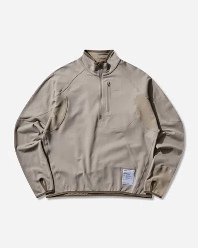 Satisfy Men S Ghostfleece Half‑zip Sweatshirt Rock Ridge In Gray