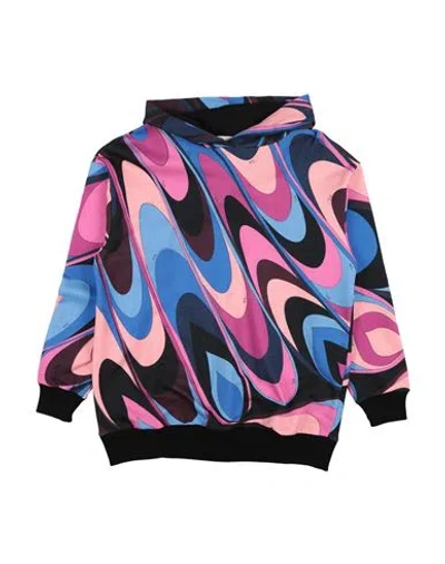 Pucci Toddler Girl Sweatshirt Fuchsia Size 4 Cotton, Polyamide, Elastane In Multi