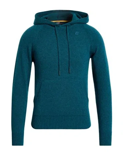 K-way Man Sweater Deep Teal Size S Wool, Polyamide In Green
