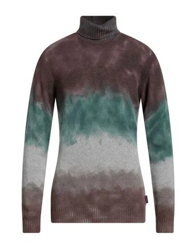 Bob Man Turtleneck Burgundy Size L Wool, Viscose, Polyamide, Cashmere In Red