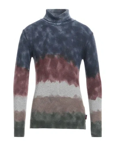 Bob Man Turtleneck Navy Size S Wool, Viscose, Polyamide, Cashmere In Blue