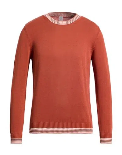 Eleventy Man Turtleneck Brick Size M Cotton In Red