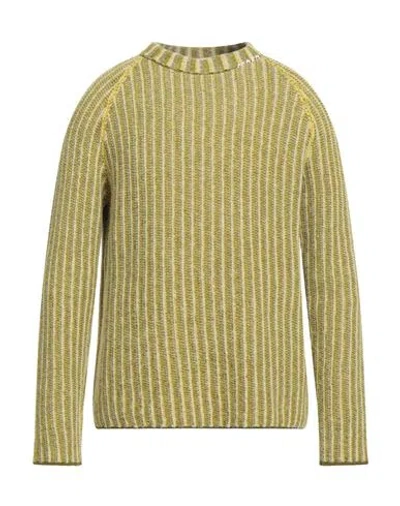 Marni Man Sweater Sage Green Size 40 Virgin Wool, Cashmere In Green