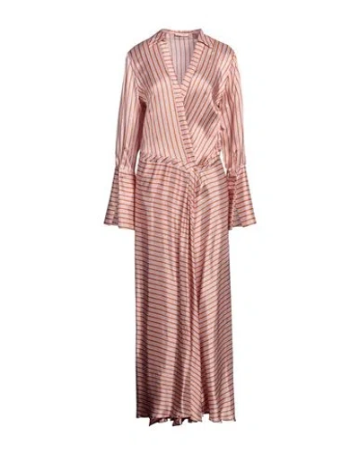Hanami D'or Woman Maxi Dress Pink Size 6 Viscose In Pink