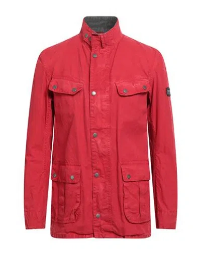 Barbour International Man Jacket Red Size M Cotton In Red