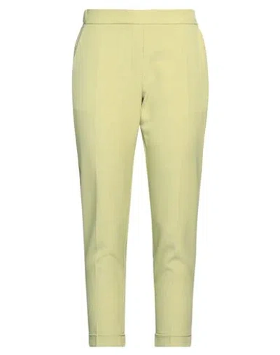 Lanacaprina Woman Pants Green Size 6 Polyester, Elastane In Green