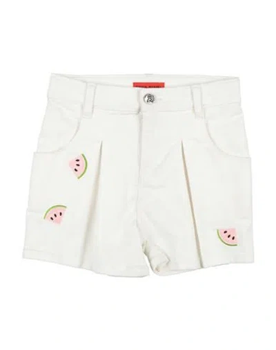 Sonia Rykiel Toddler Girl Shorts & Bermuda Shorts White Size 6 Cotton, Elastane In White