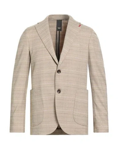 Mulish Man Blazer Sand Size 40 Polyester, Viscose, Elastane In Neutral