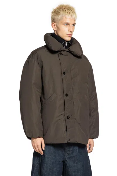 Lemaire Puffer Blouson In Brown