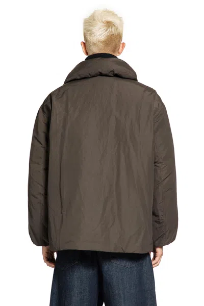 Lemaire Puffer Blouson In Brown
