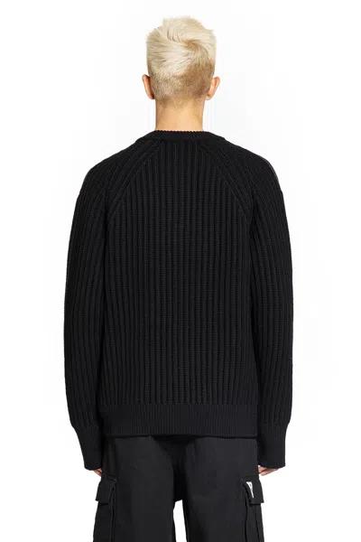 Junya Watanabe Ribbed-knit Sweater In Black