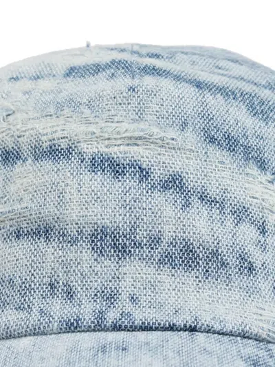Diesel C-feel Distressed Cap In Blue