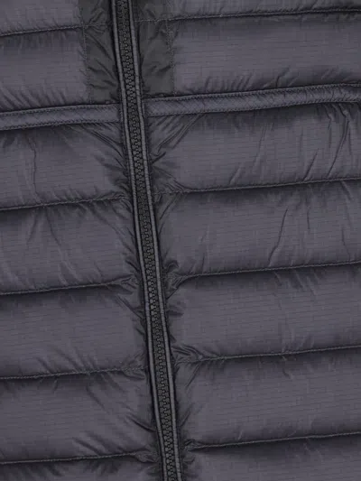 C.p. Company Hooded Zipped Vest In Blue