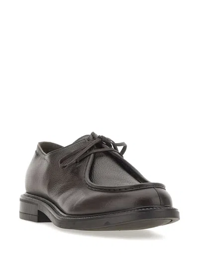 Alexander Hotto Tumbled Hand-stitched Derby Shoes In Brown