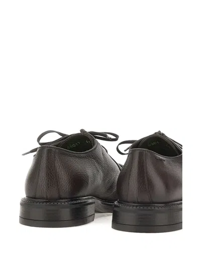 Alexander Hotto Tumbled Hand-stitched Derby Shoes In Brown