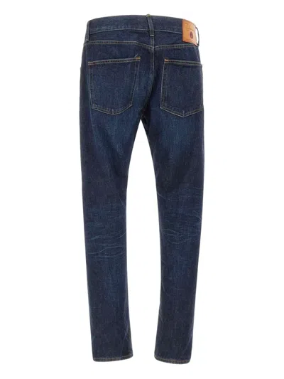 Dondup Five-pocket Logo-detail Jeans In Blue