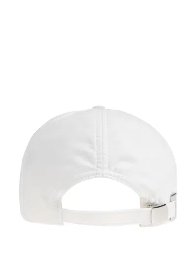 Balmain Logo-embroidered Baseball Cap In White