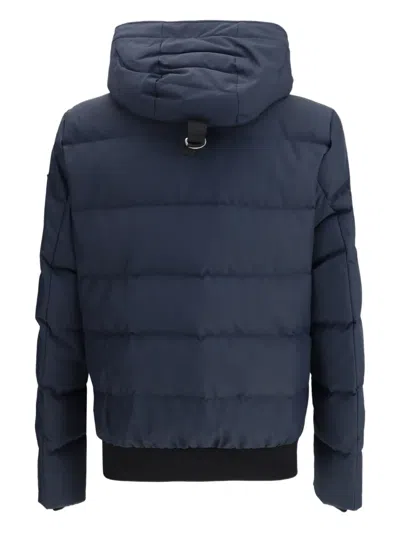 Moose Knuckles Cloud Detachable-hood Shell-down Jacket Navy In Blue
