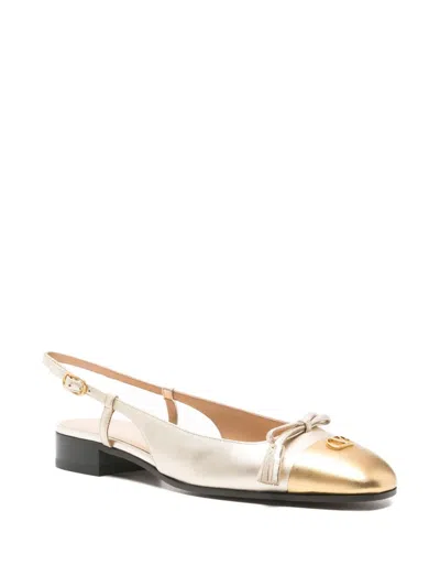 Valentino Valet Du Roi Leather Slingback Ballerina Flat In Multi