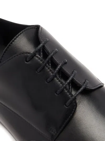Bally Onizy Leather Derby Shoes In Black