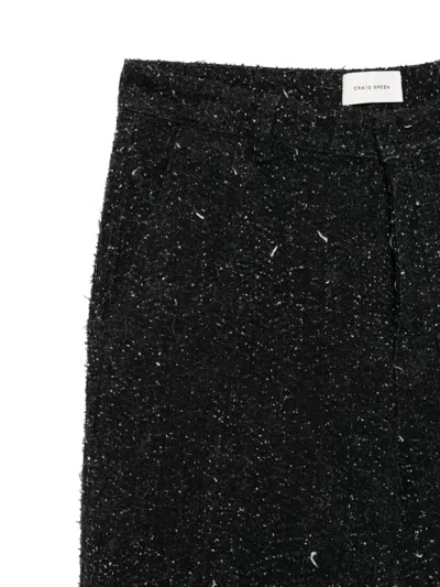Craig Green Straight-leg Bouclé Trousers In Black