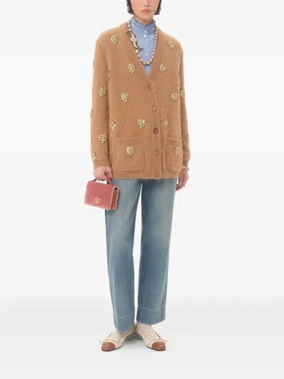 Valentino Light Blue Striped Shirt In Cotton