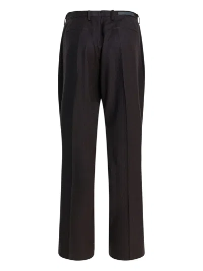 Briglia 1949 Wool Cashmere Trousers In Brown