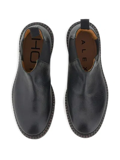 Alexander Hotto Hand-stitched Pull-tab Chelsea Boots In Animal Print