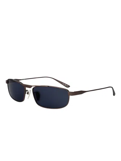 Balenciaga Eyewear Rectangular Frame Sunglasses In Brown