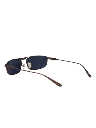 Balenciaga Eyewear Rectangular Frame Sunglasses In Brown