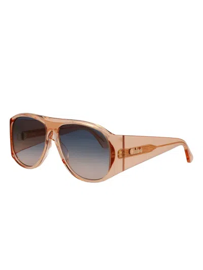 Chloé Round-frames Sunglasses In Multi