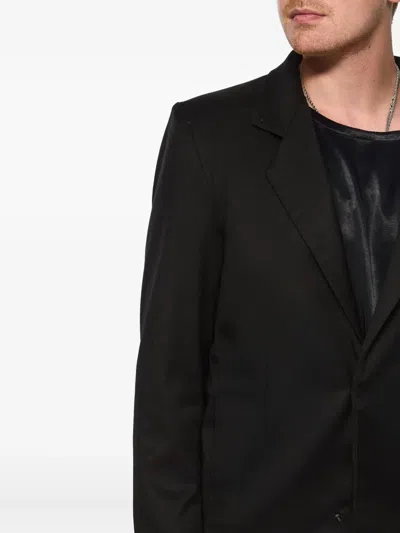 Hamza Thom Collared Jacket In Black