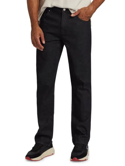 Frame Modern Slim Straight-leg Woven Trousers In Black