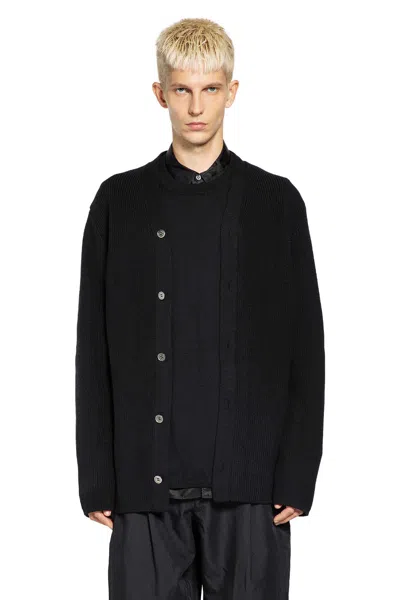 Comme Des Garçons Homme Deux Man Black Sweatshirts In Black