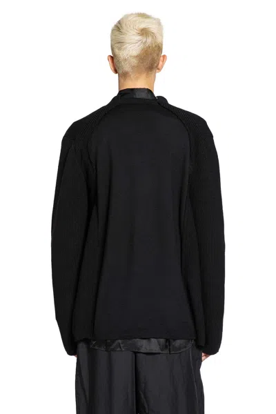 Comme Des Garçons Homme Deux Man Black Sweatshirts In Black