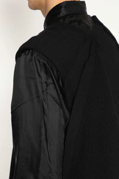 Comme Des Garçons Homme Deux Man Black Sweatshirts In Black