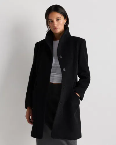 Quince Women's Wool Cashmere Cocoon Coat In Black