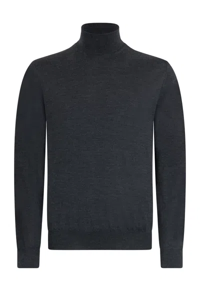 Boglioli Wool Turtleneck In Black