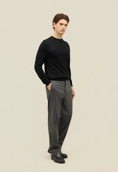 Boglioli Wool Crewneck In Black
