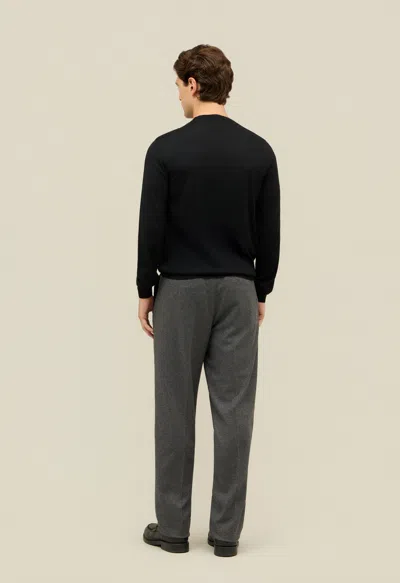 Boglioli Wool Crewneck In Black