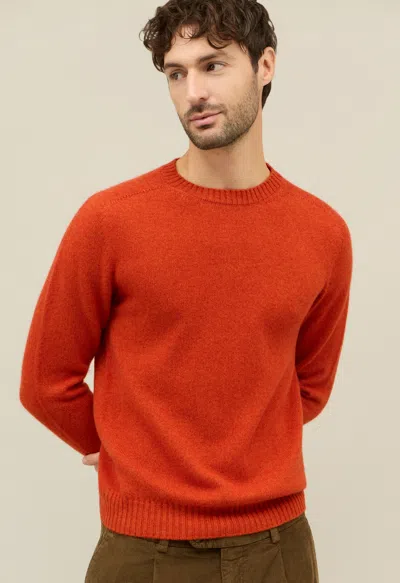 Boglioli Cashmere Crewneck In Orange