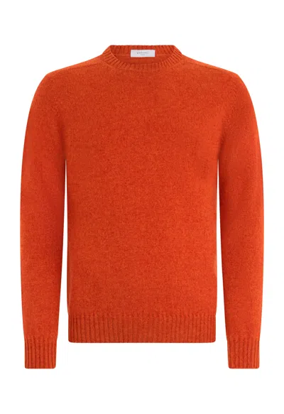Boglioli Cashmere Crewneck In Orange
