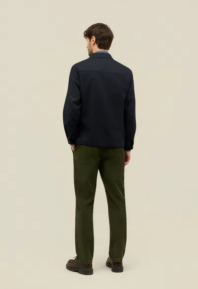 Boglioli Flannel Boxie Jacket In Blue